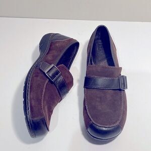 BOC brown suede leather slip on Oxfords, comfortable shoes